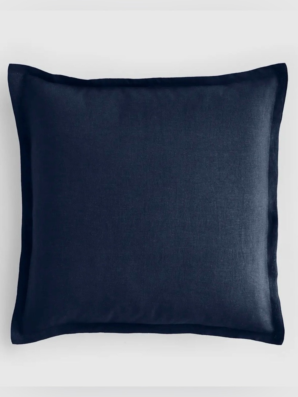 NEW Quince European Linen Euro Sham, 26 X 26 (Navy)
